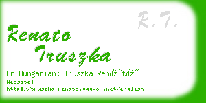 renato truszka business card